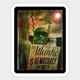 Death of Democracy Sticker